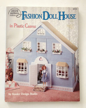 Fashion Doll House in Plastic Canvas,Used