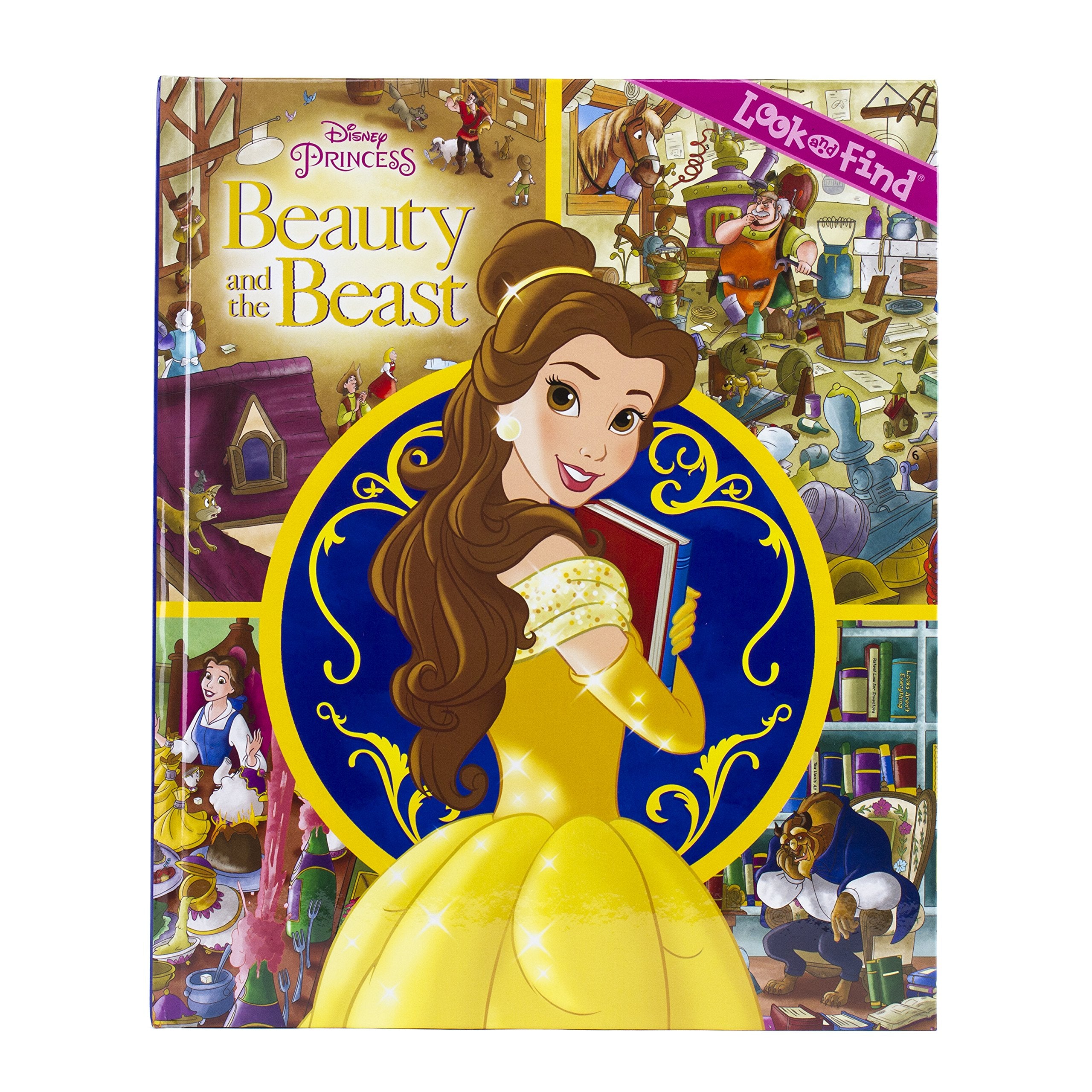 Disney Princess  Beauty and the Beast Look and Find Activity Book  PI Kids,Used