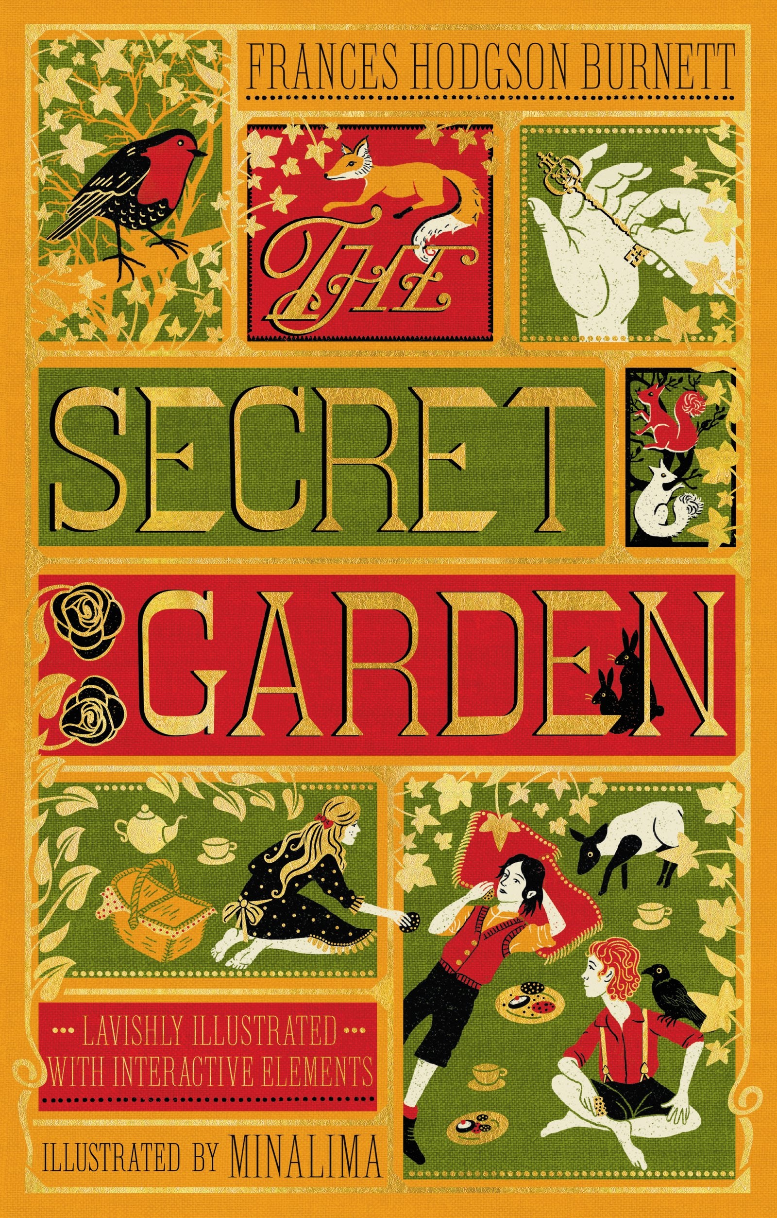 The Secret Garden (Minalima Edition) (Illustrated With Interactive Elements)-used