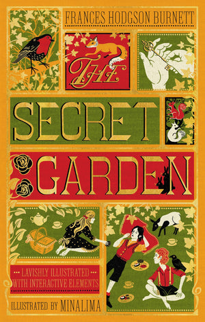 The Secret Garden (Minalima Edition) (Illustrated With Interactive Elements)-used