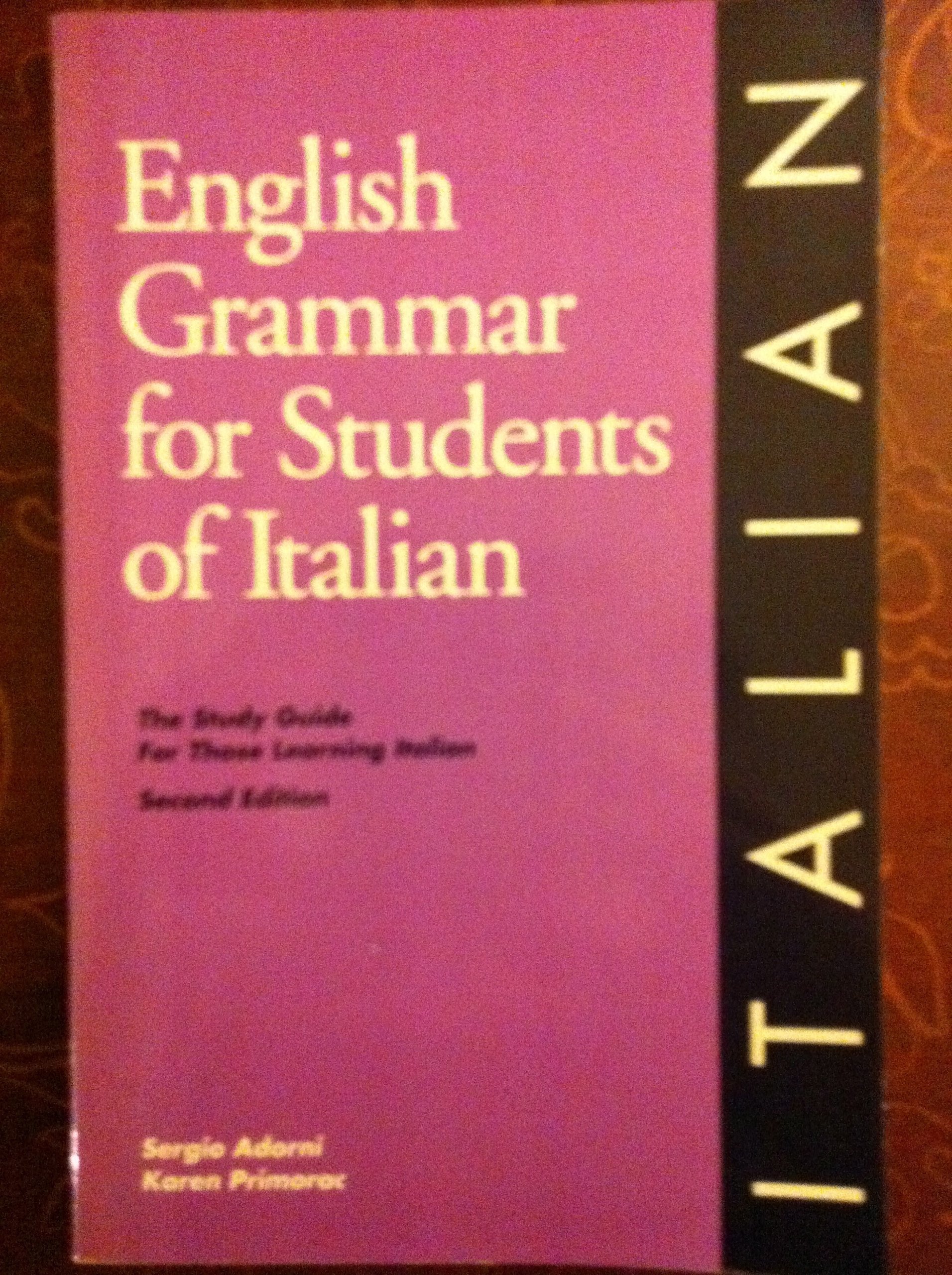English Grammar For Students Of Italian