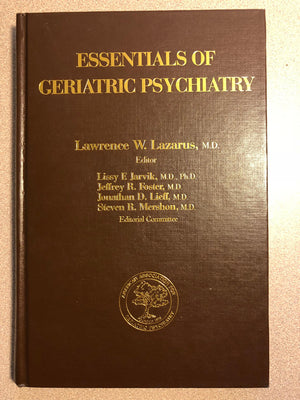 Essentials of Geriatric Psychiatry: A Guide for Health Professionals,Used