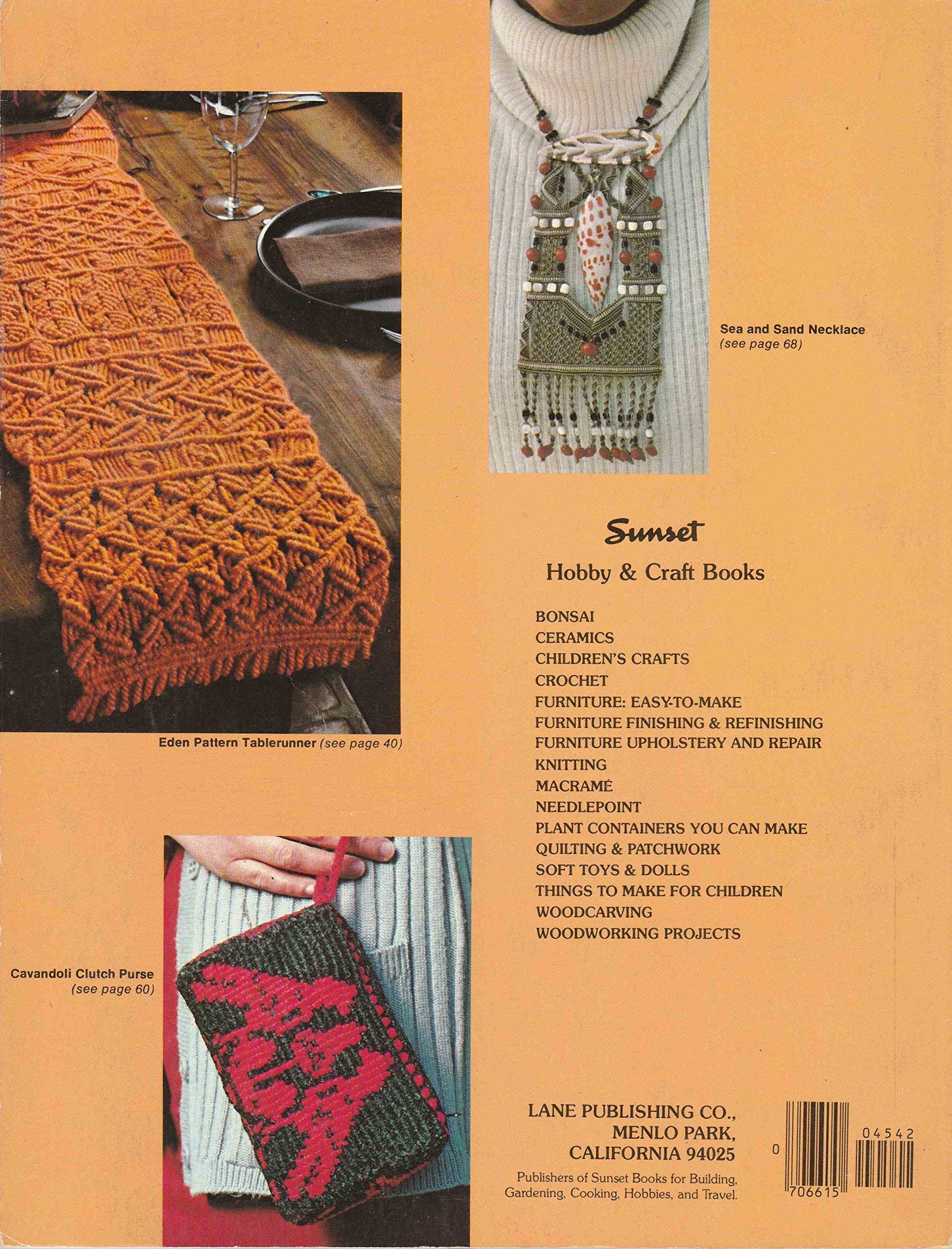 Macrame: Techniques and Projects (A Sunset Book),Used