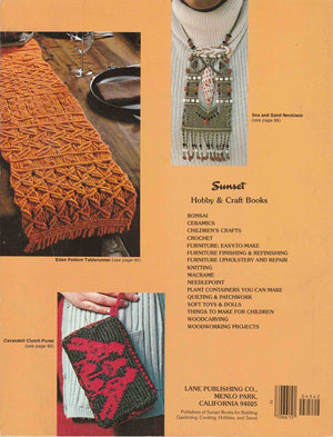 Macrame: Techniques and Projects (A Sunset Book),Used