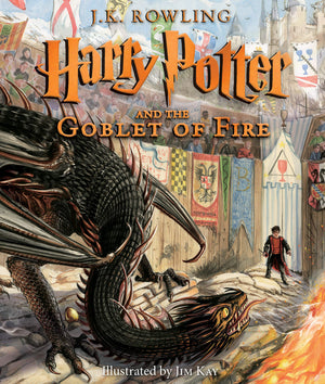 Harry Potter And The Goblet Of Fire: The Illustrated Edition (Harry Potter, Book 4) (4)-used