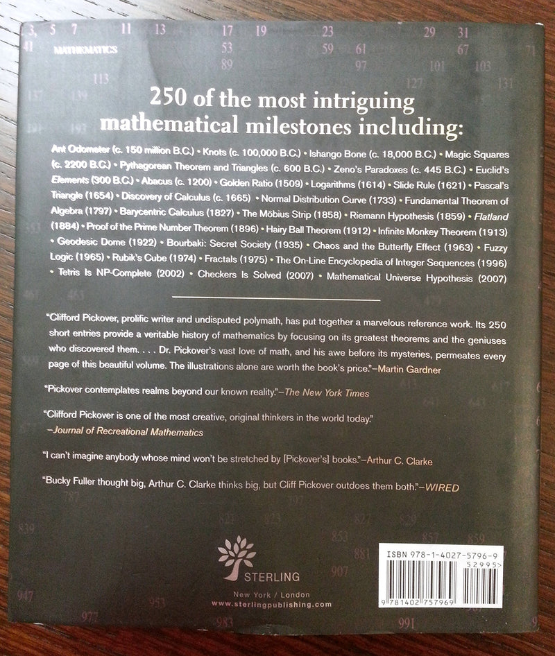 The Math Book: From Pythagoras to the 57th Dimension, 250 Milestones in the History of Mathematics (Union Square & Co. Milestone,New