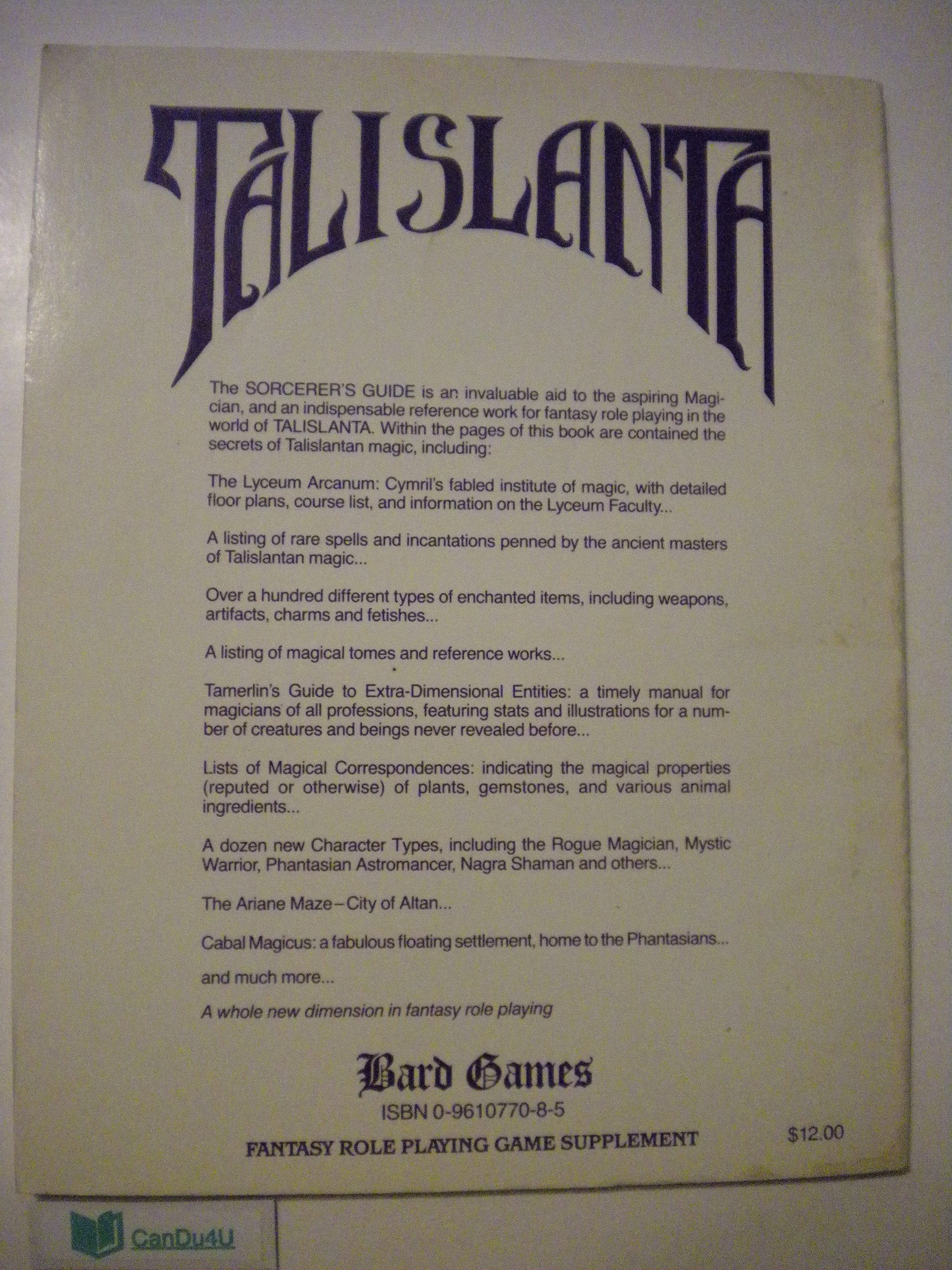 Talislanta Sorcerers Guide,Used