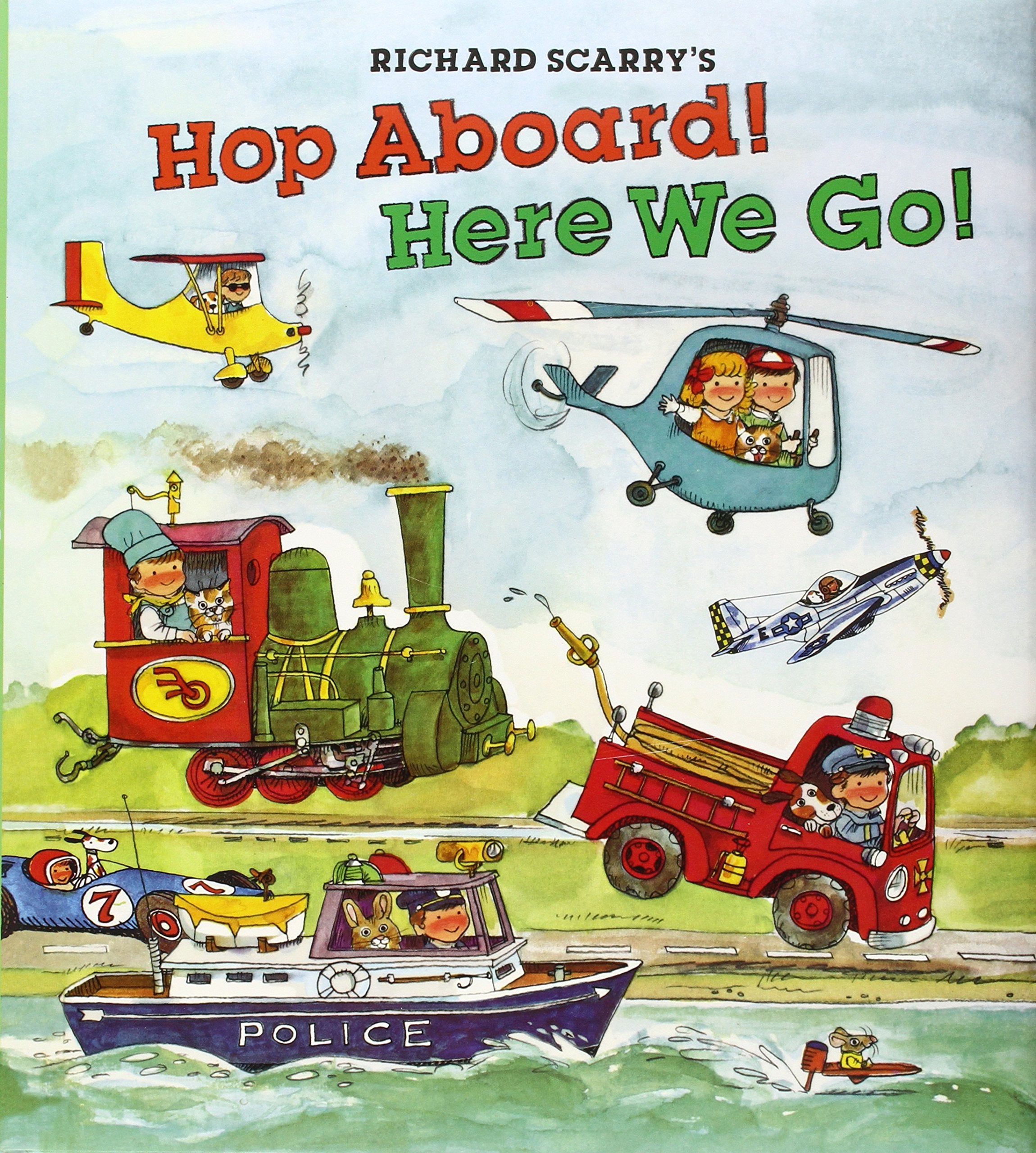 Richard Scarry's Hop Aboard! Here We Go!,Used