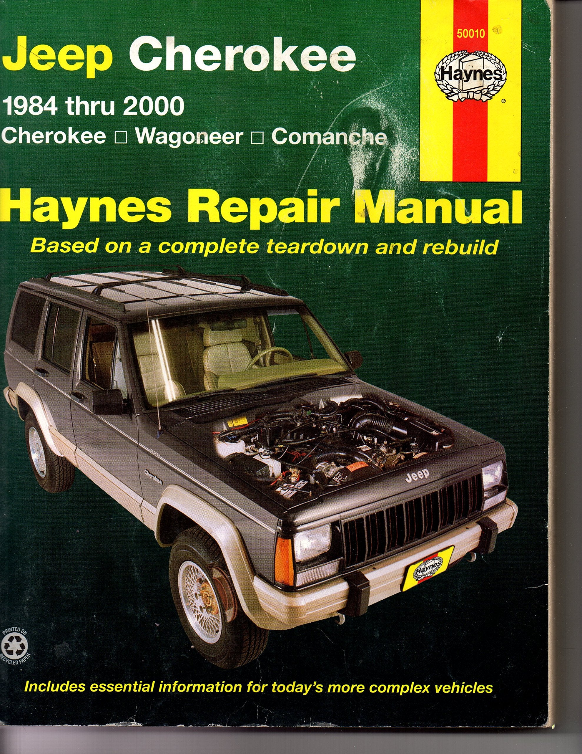 Jeep Cherokee 1984 thru 2000 (Cherokee/Wagoneer/Comanche) Haynes Repair Manual (Haynes Automotive Repair Manual Series),Used