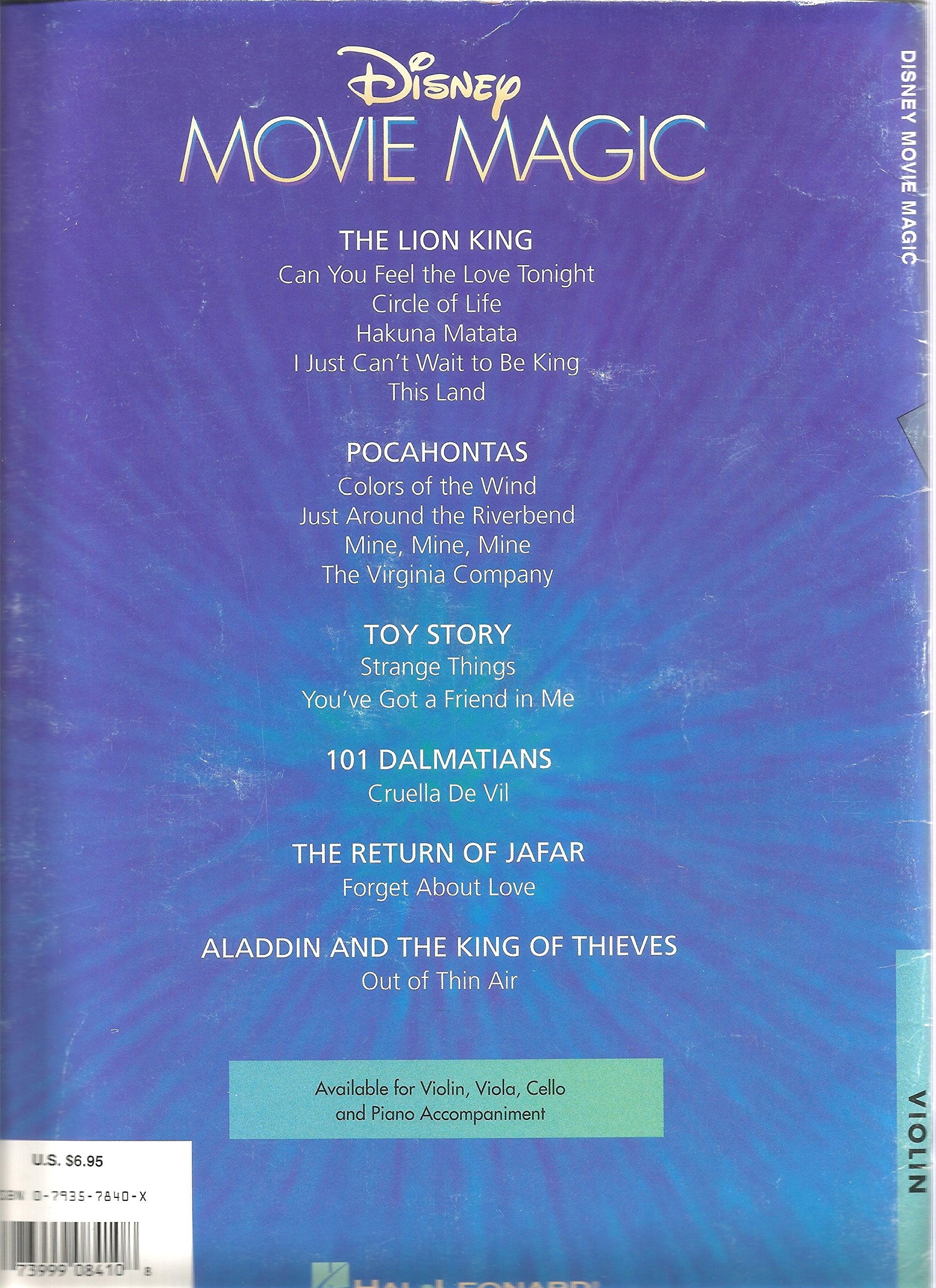 Disney Movie Magic: Violin Instrumental Solos,Used