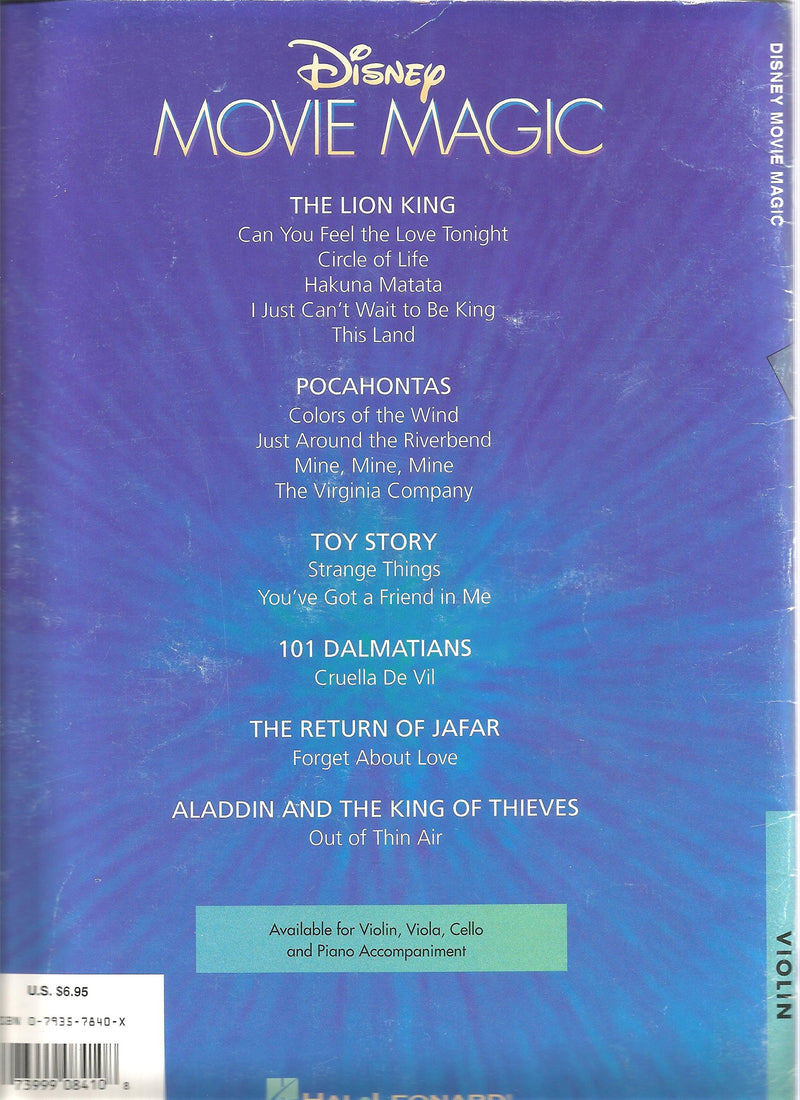 Disney Movie Magic: Violin Instrumental Solos,Used
