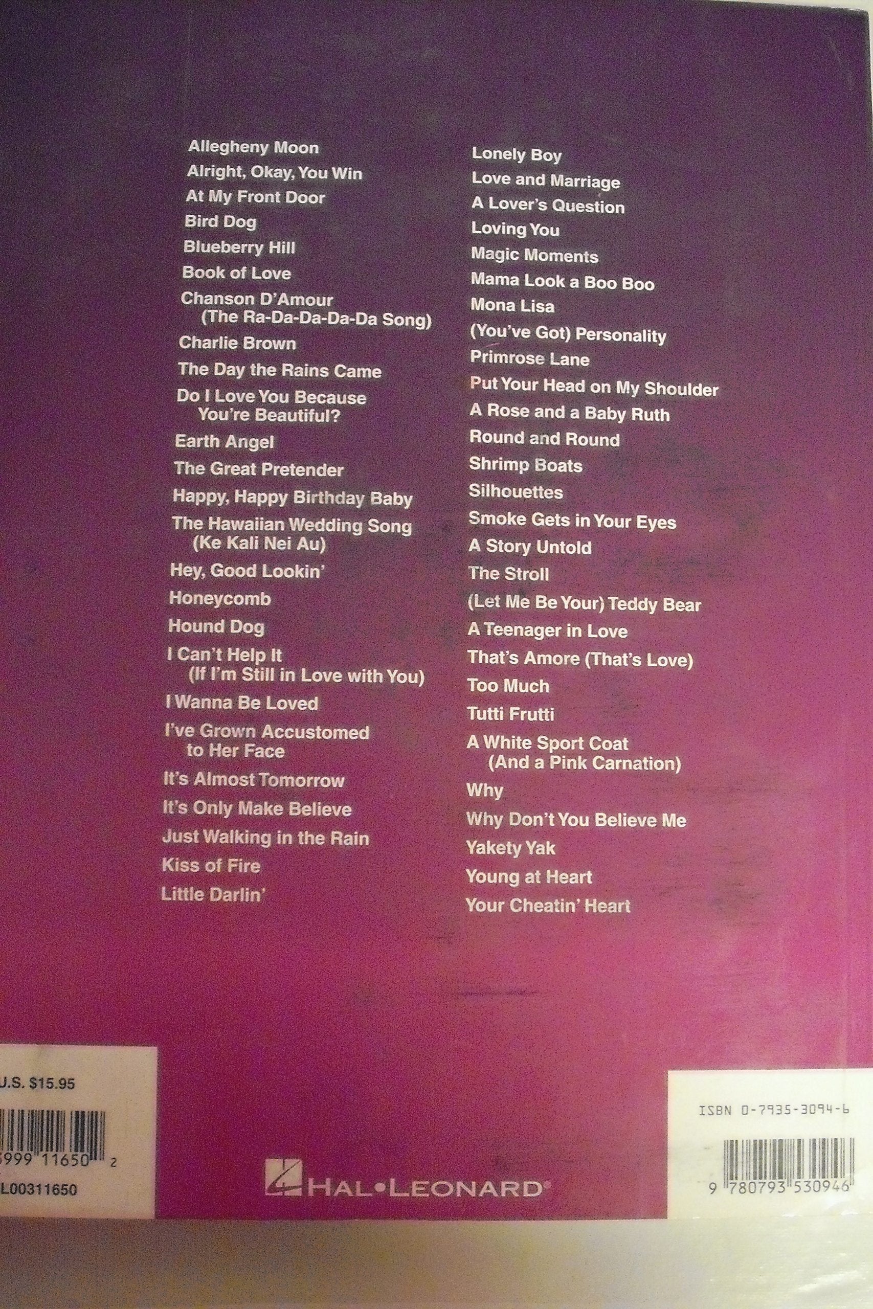More Songs of the 1950's: The Decade Series,Used