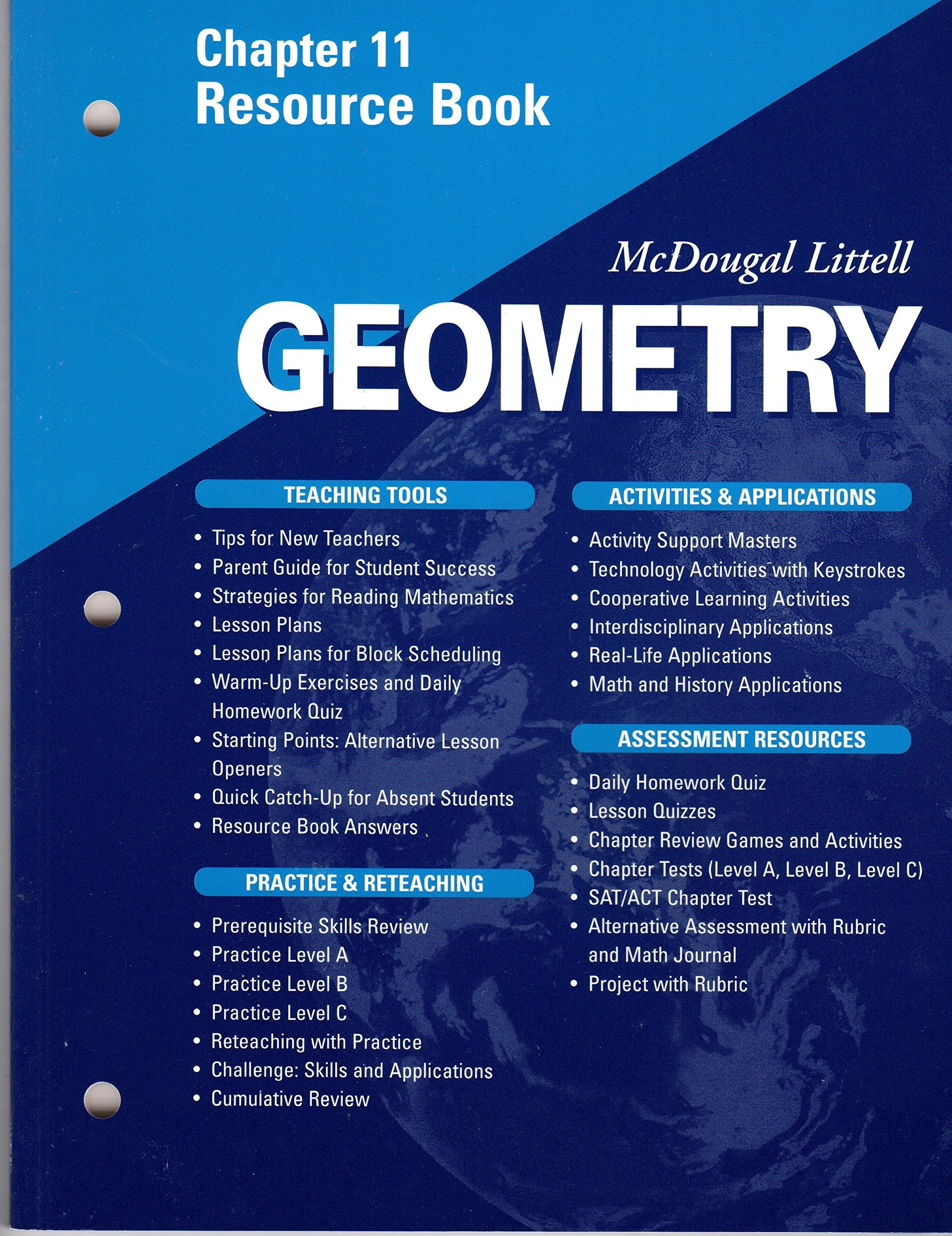 McDougal Littell  Geometry  Chapter 11 Resource Book,Used