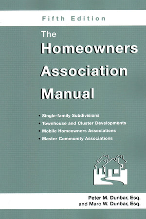The Homeowners Association Manual (Homeowners Association Manual)(5th Edition),Used