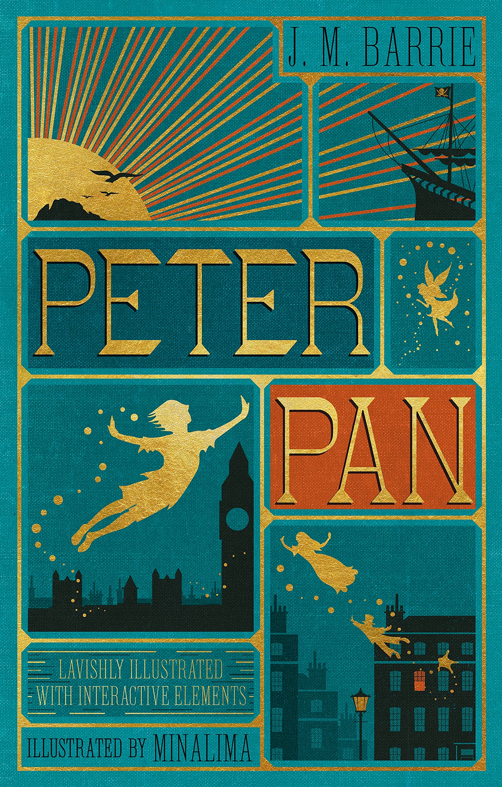 Peter Pan (MinaLima Edition) (lllustrated with Interactive Elements),New
