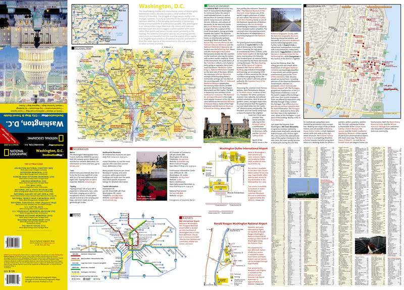 Washington D.C. (National Geographic Destination City Map),Used