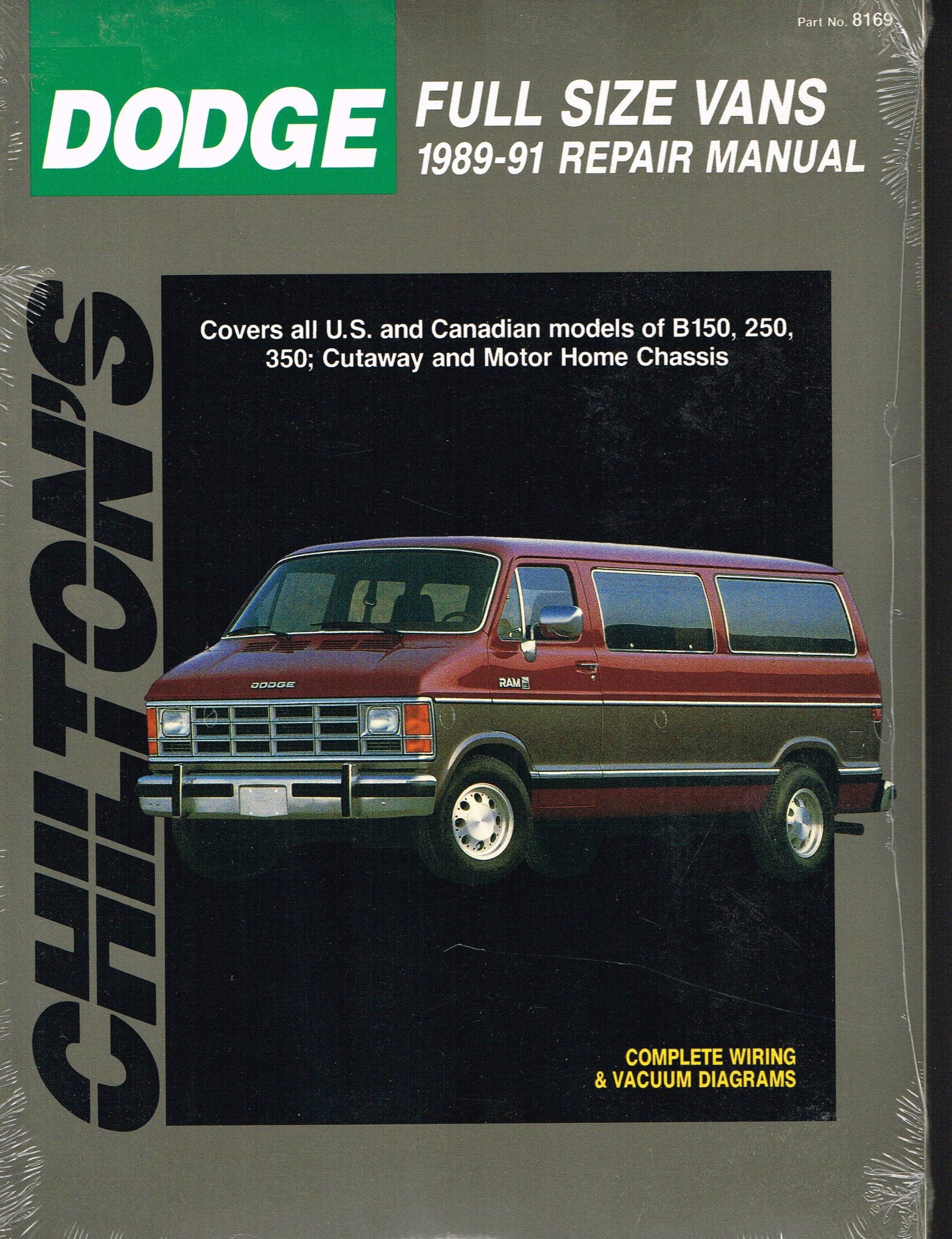 Chilton's Dodge Full Size Vans 198991 Repair Manual (Chilton Total Car Care Repair Manuals),Used