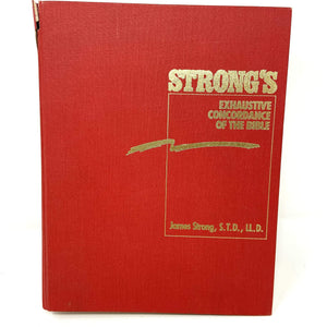 Strong's Exhaustive Concordance of the Bible/Words of Jesus Identified in Boldface Red Letter and a KeyWord Comparison (English,New