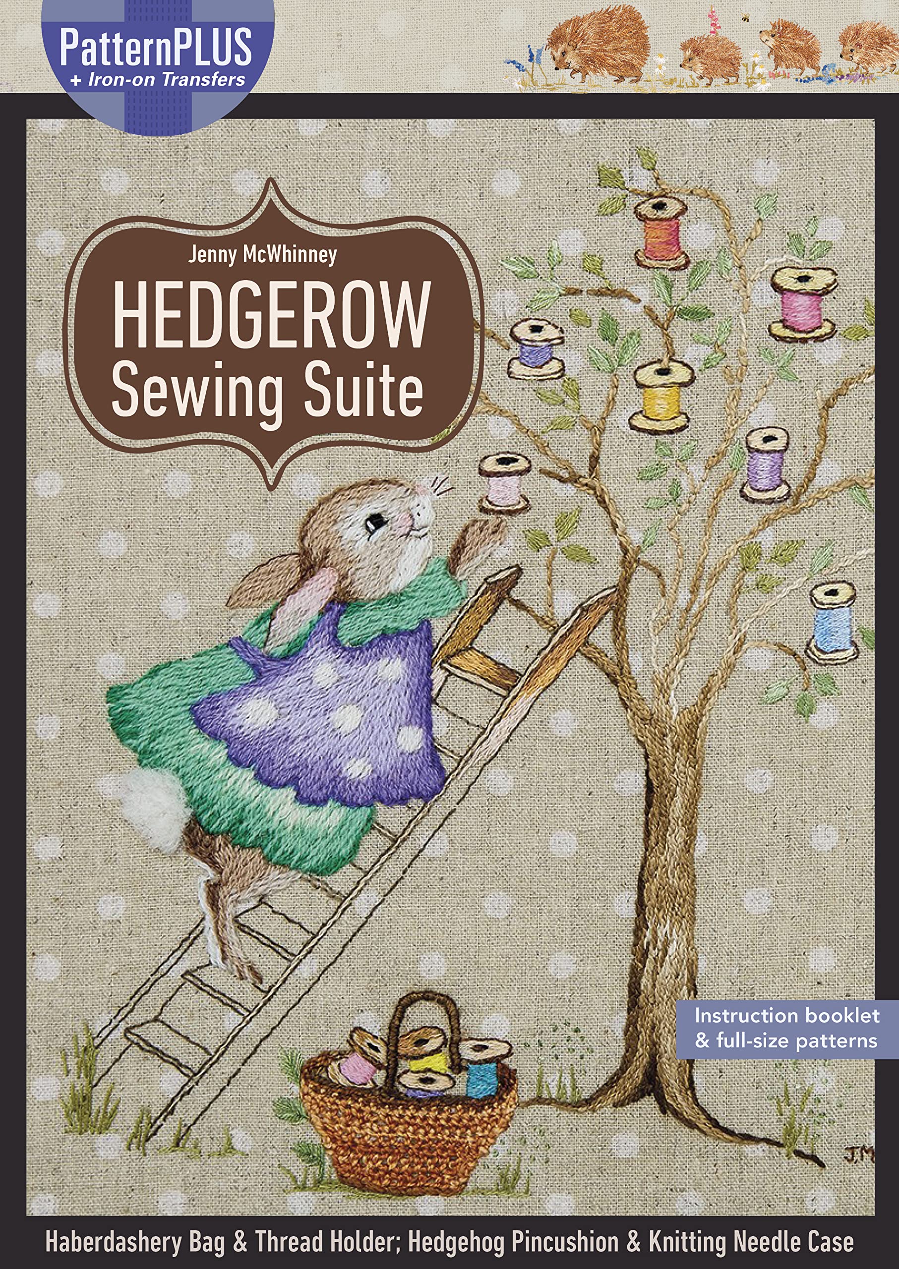 Hedgerow Sewing Suite: Haberdashery Bag & Thread Holder; Hedgehog Pincushion & Knitting Needle Case,Used