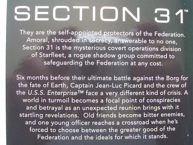 Section 31: Rogue (Star Trek The Next Generation),Used