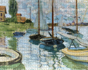 Claude Monet Sailboats On The Seine 1000 Piece Jigsaw Puzzle Aa973,New