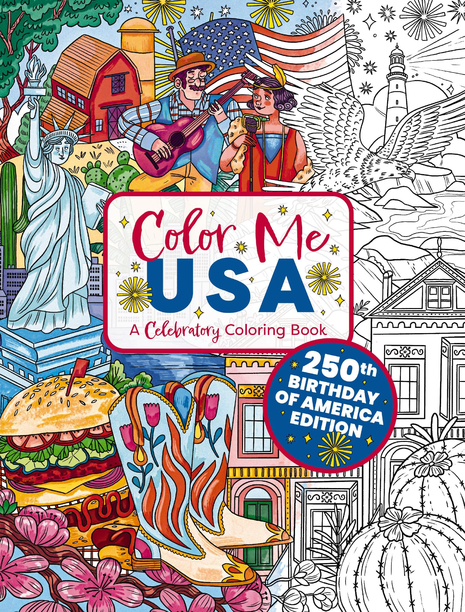 Color Me Usa: A Celebratory Coloring Book (Color Me Coloring Books)