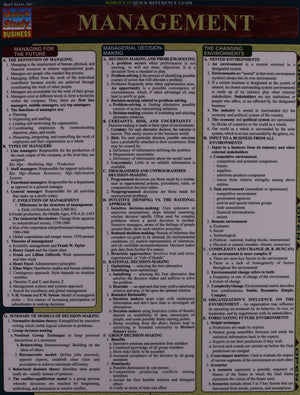 Management (Quickstudy Reference Guides  Academic),New