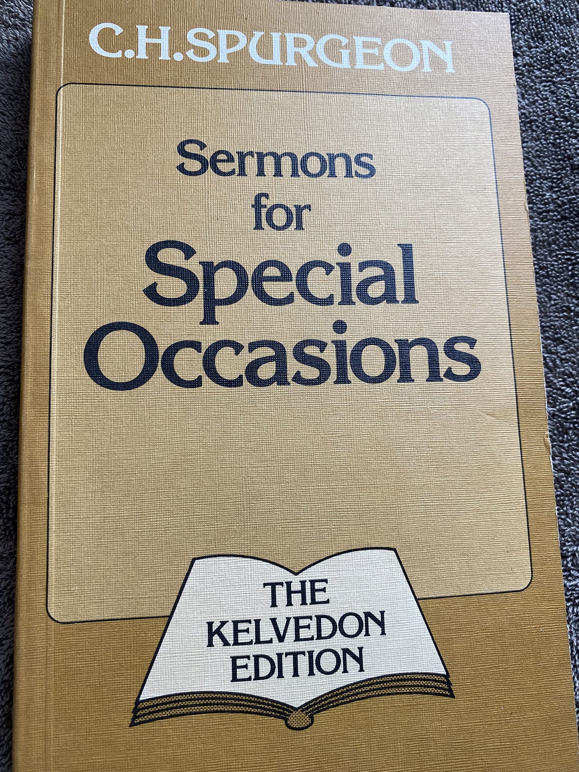 Sermons for Special Occasions (The Kelvedon Edition),Used