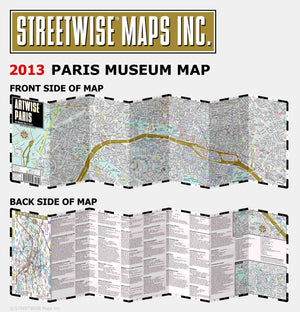 Artwise Paris Museum Map  Laminated Museum Map of Paris, FR,Used