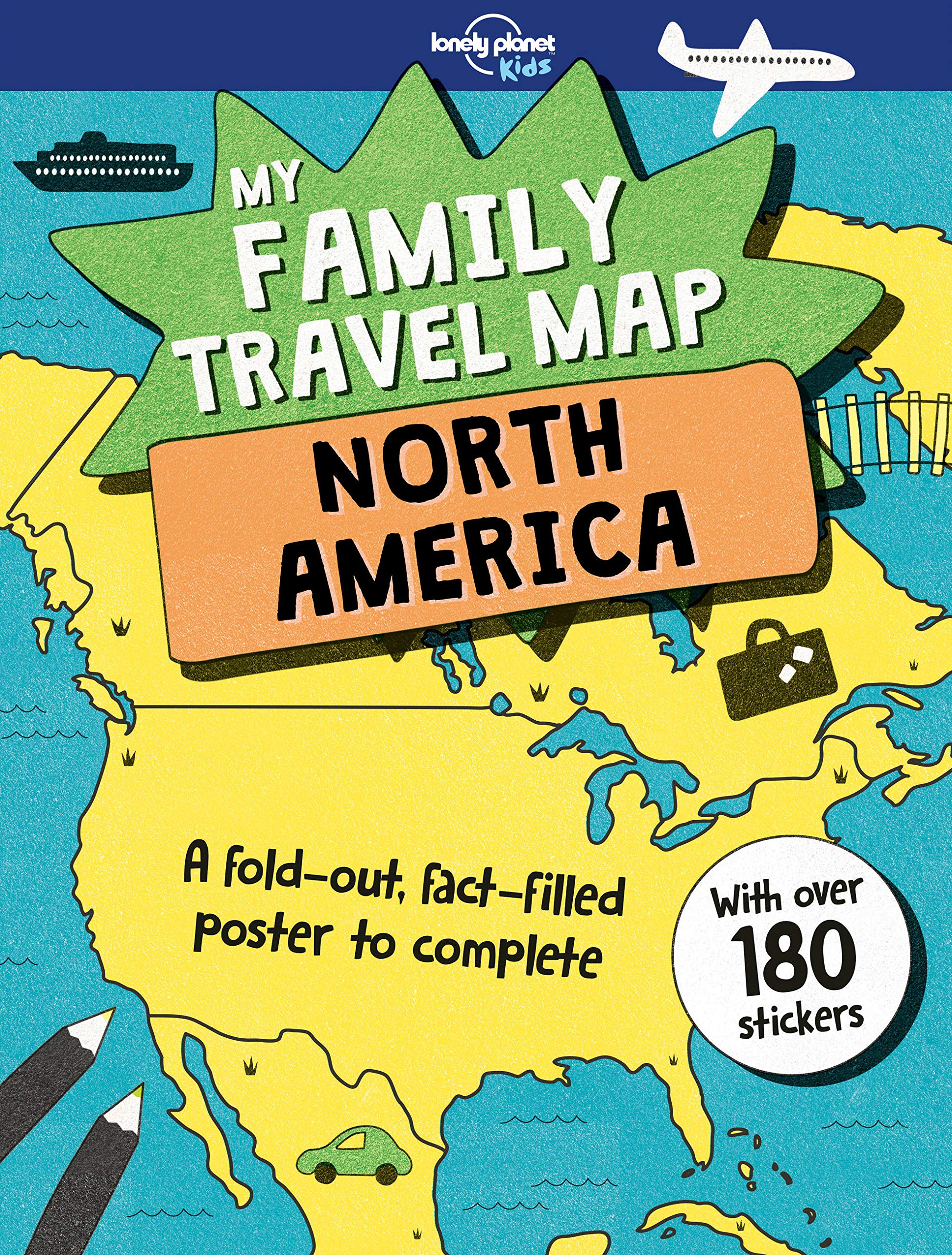 Lonely Planet Kids My Family Travel Map  North America 1