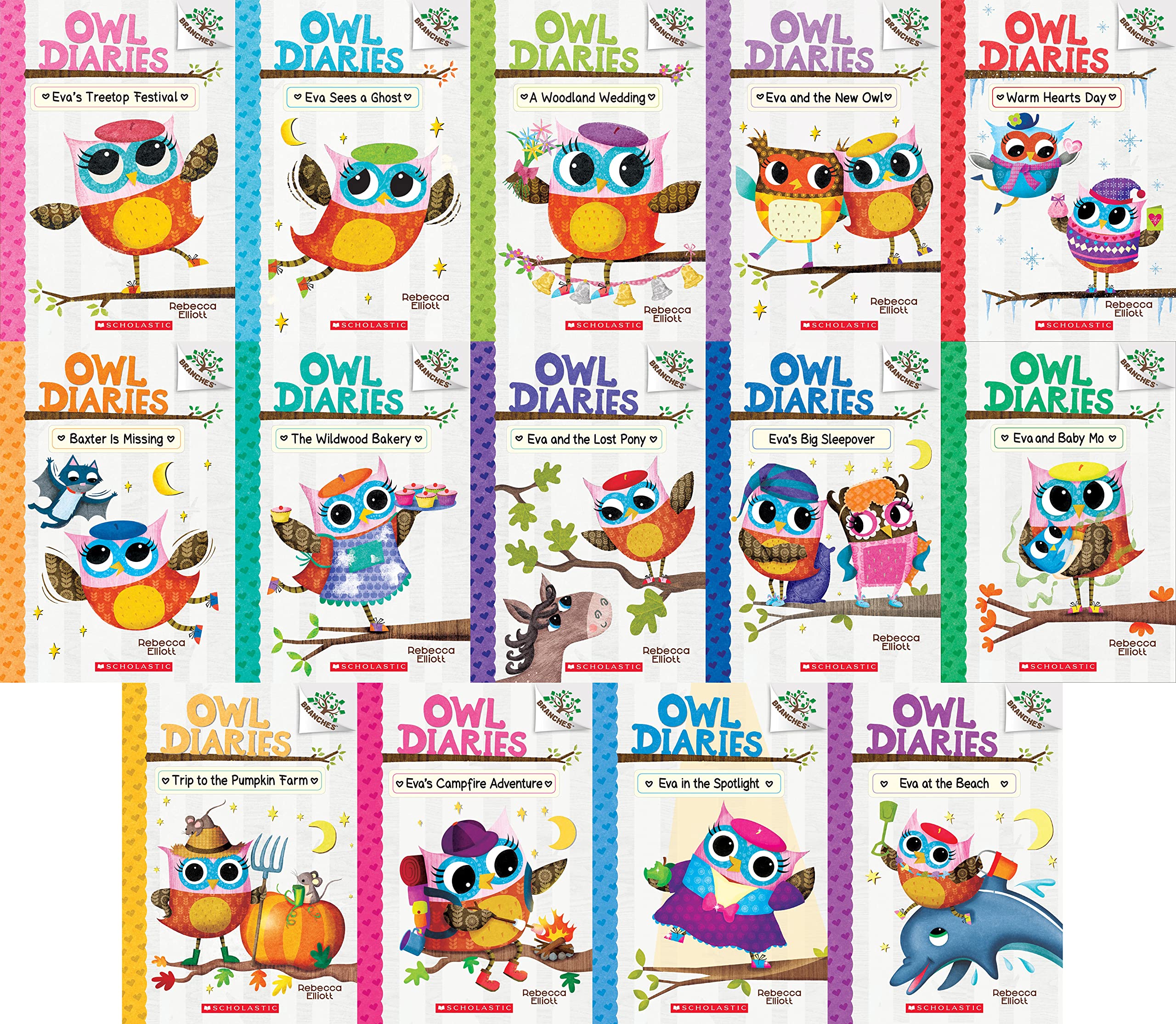 Owl Diaries 15 Books Series Set,Used