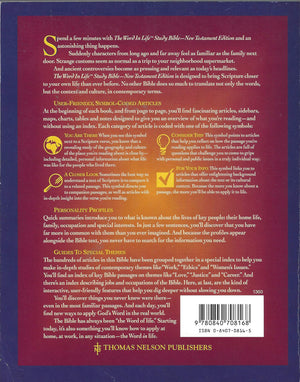 The Word in Life Study Bible  New Testament Edition  New Revised Standard Version,Used