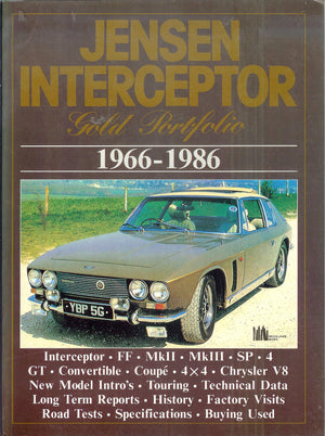 Jensen Interceptor, 19661986 Gold Portfolio (Brooklands Books),Used