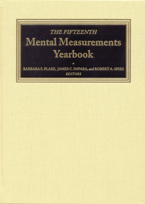 The Fifteenth Mental Measurements Yearbook (Buros Mental Measurements Yearbook),Used