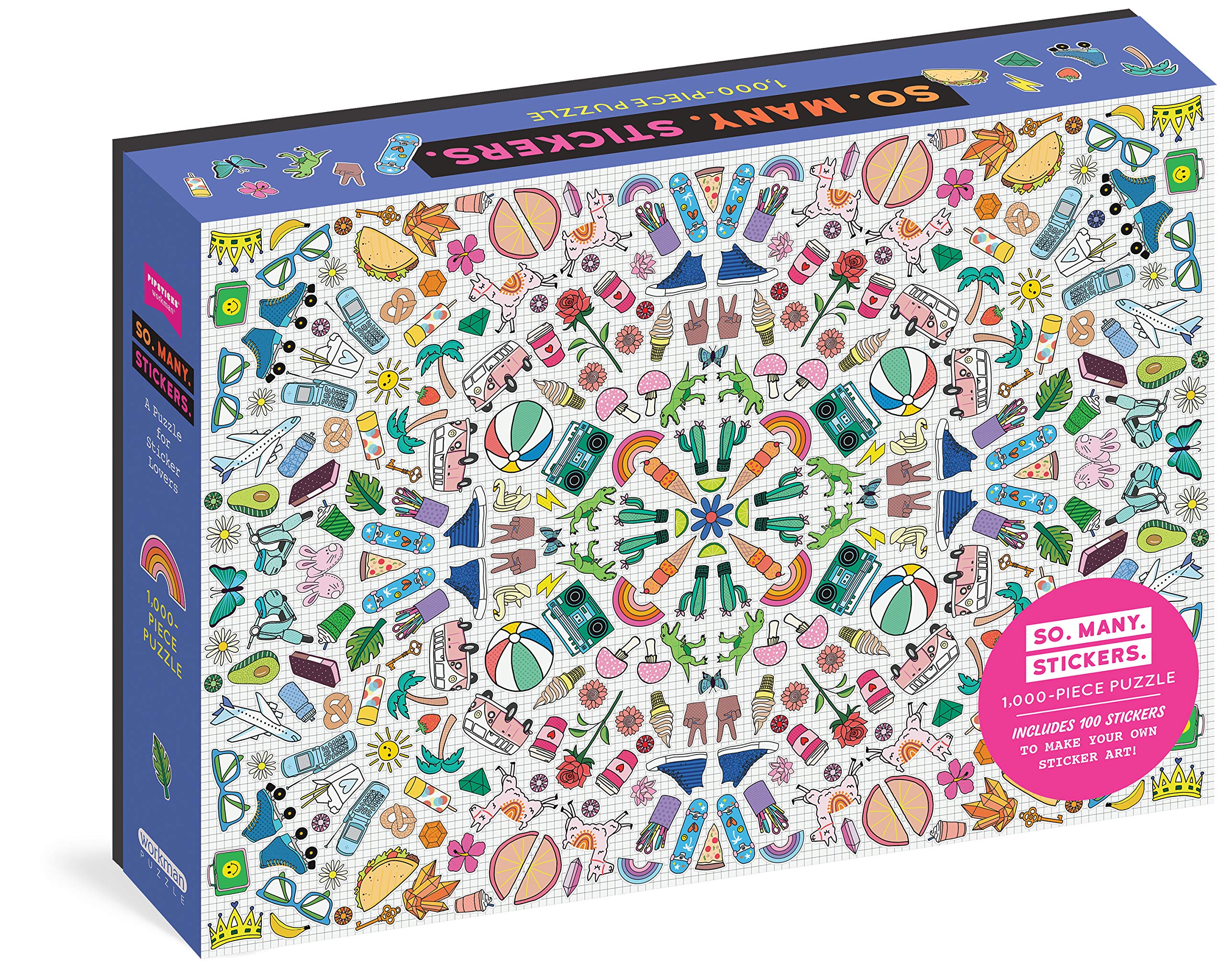 So. Many. Stickers. 1,000Piece Puzzle (Workman Puzzles)