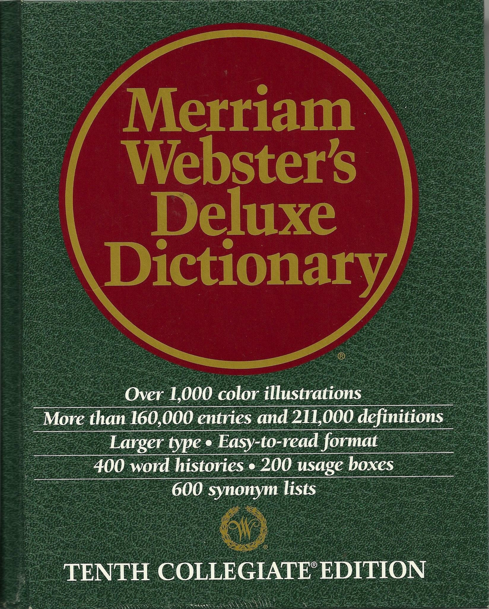 Dic Merriam Websters Deluxe Dictionary,Used