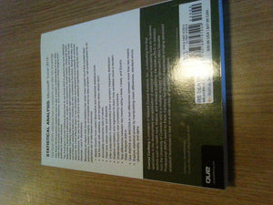 Statistical Analysis: Microsoft Excel 2010,New