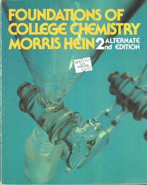 Foundations of College Chemistry,Used