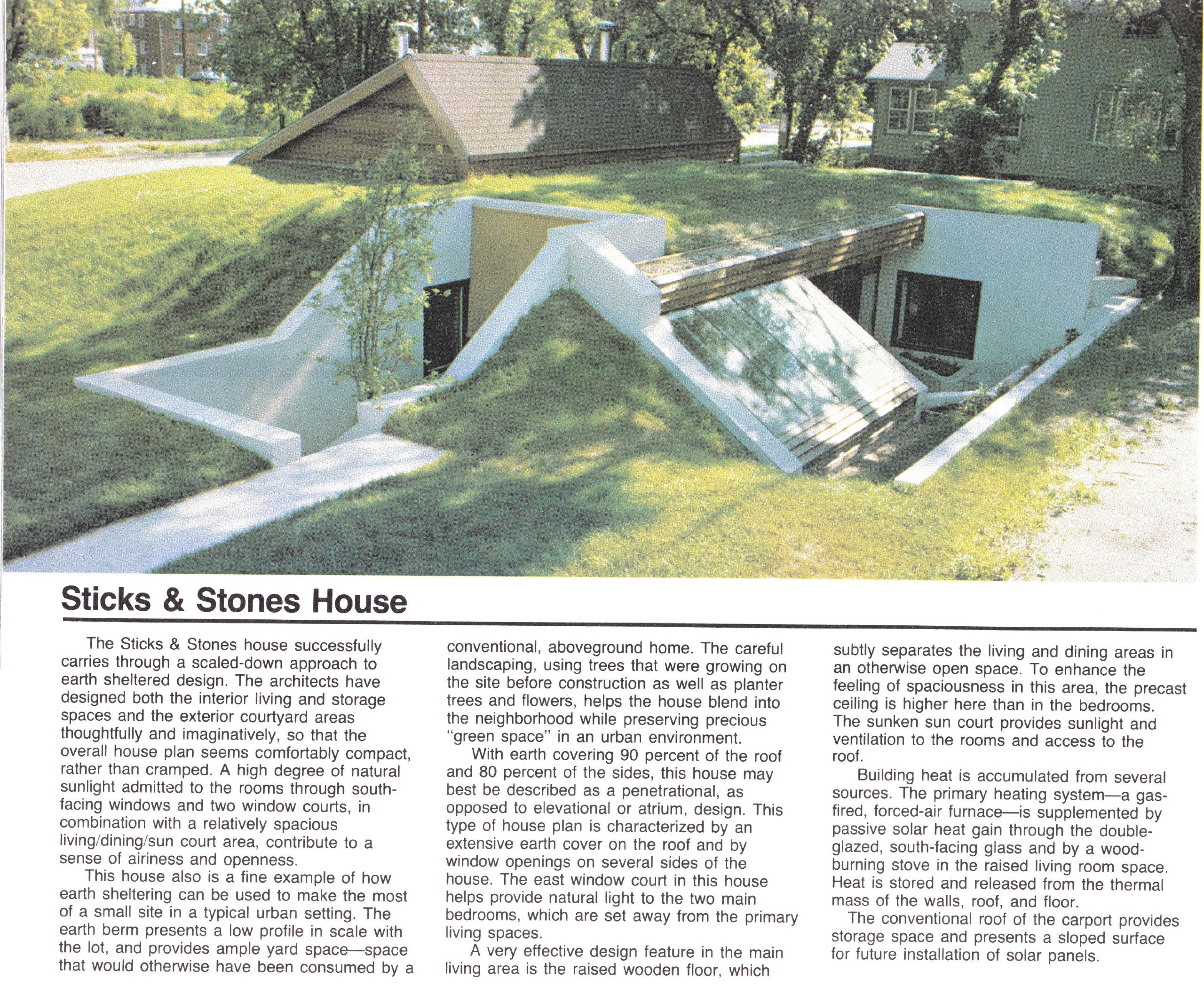 Earth Sheltered Homes: Plans and Designs,Used