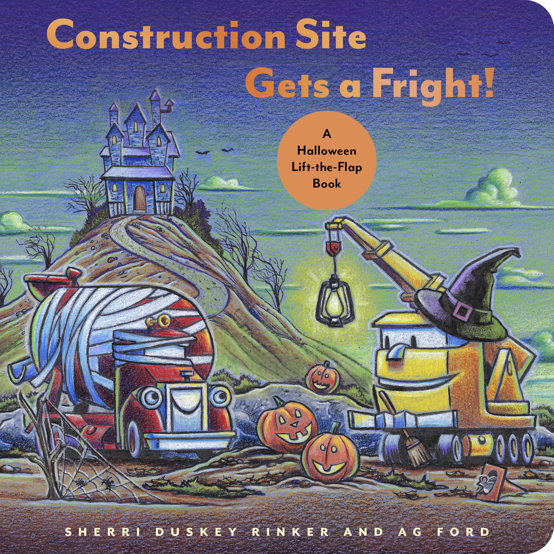 Construction Site Gets a Fright!: A Halloween LifttheFlap Book (Goodnight, Goodnight, Construc),Used