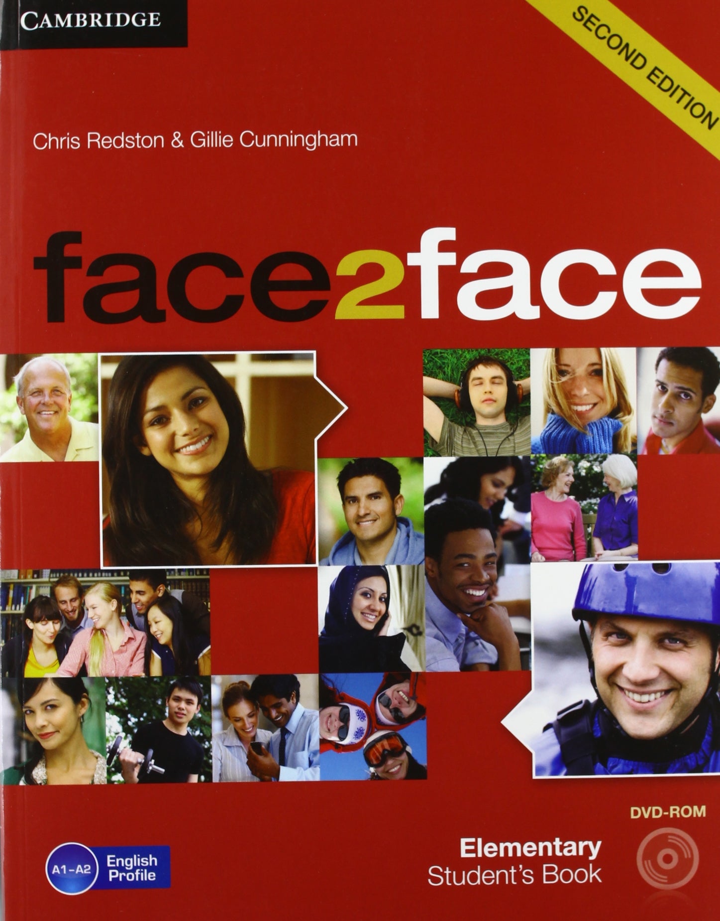 face2face Elementary Student's Book with DVDROM,Used