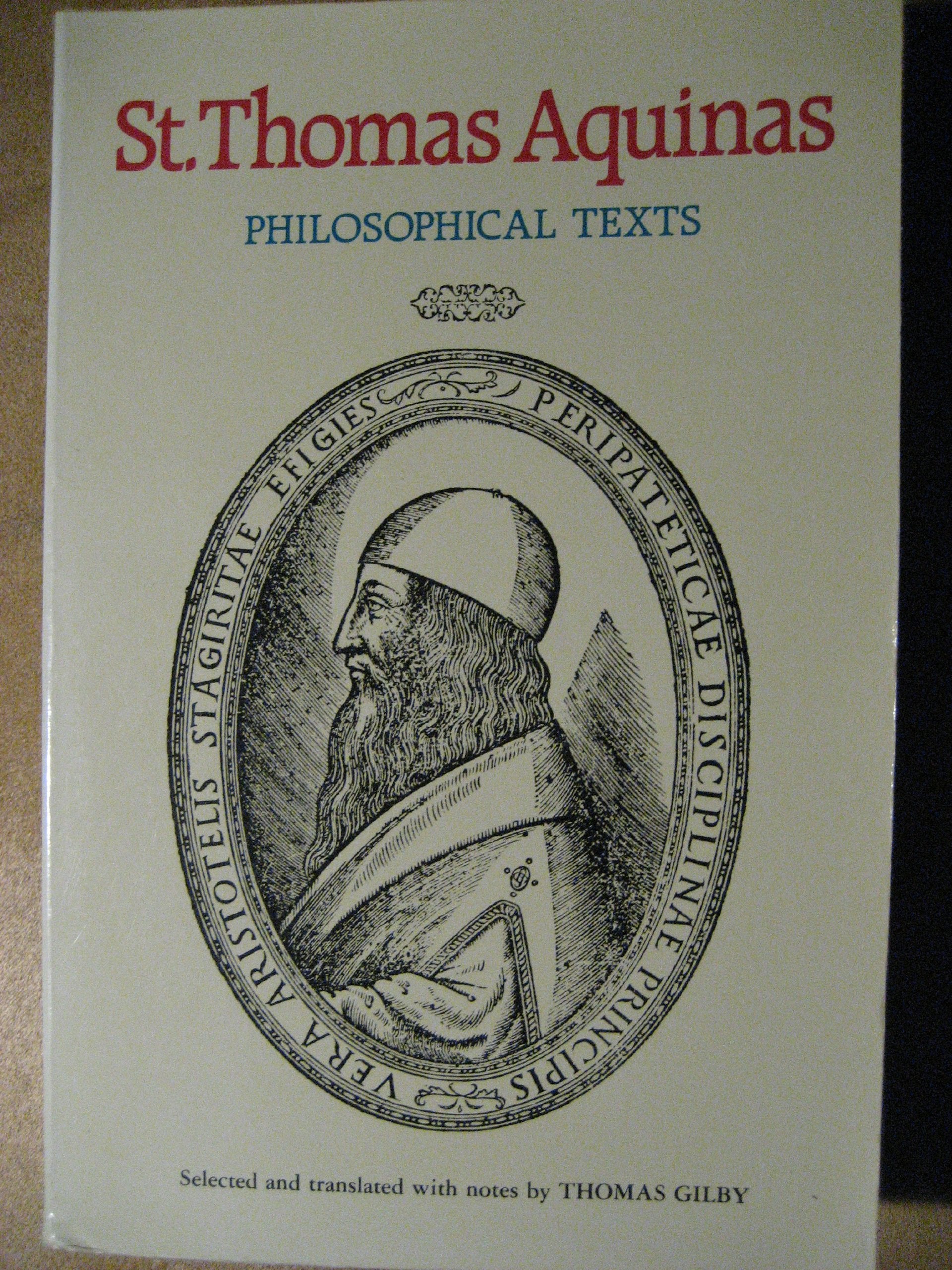 St Thomas Aquinas: Philosophical Texts (English and Latin Edition),Used