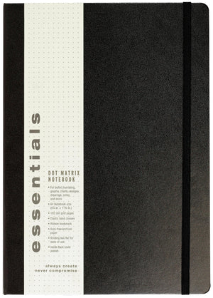 Essentials A4 Dot Matrix Notebook,Used