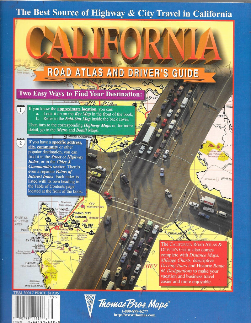 California Road Atlas and Driver's Guide, 1997 (Thomas Guide California Road Atlas & Driver's Guide),Used