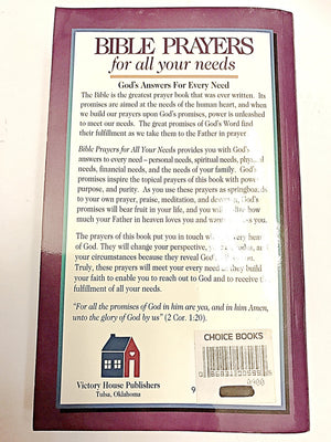 Bible Prayers for All Your Needs,Used