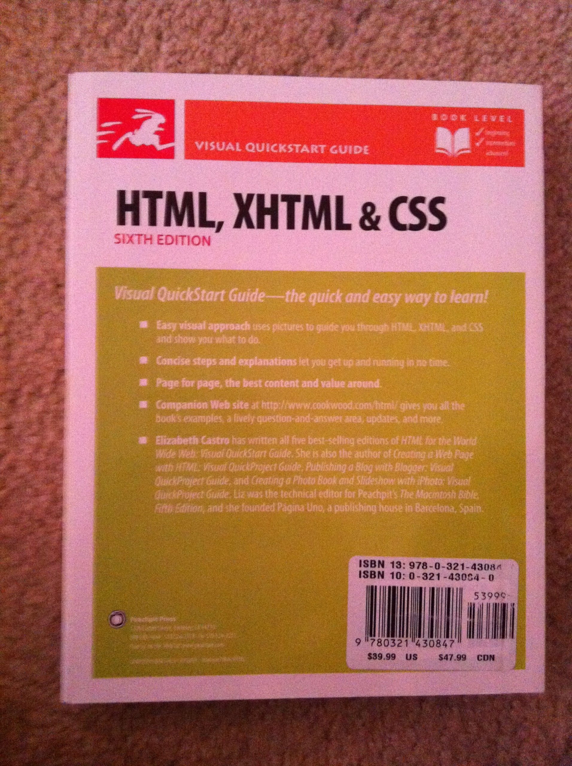 HTML, XHTML, and CSS, Sixth Edition,Used
