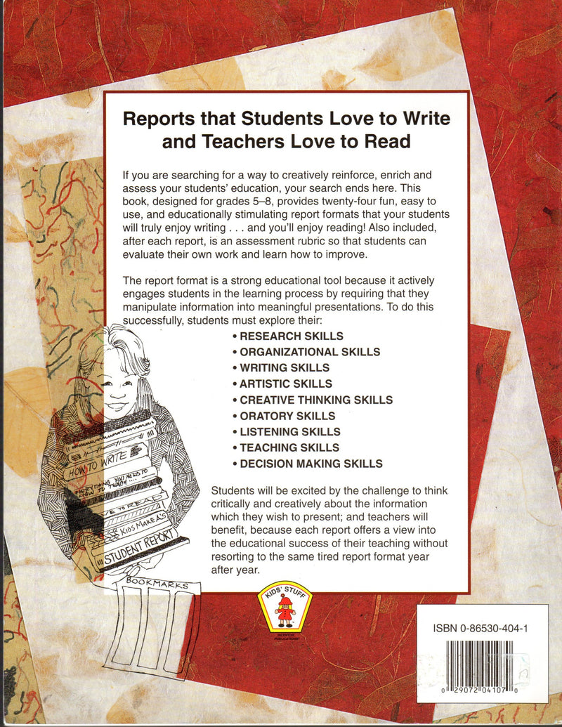 Reports That Students Love to Write & Teachers Love to Read (Kids's Stuff Series),Used
