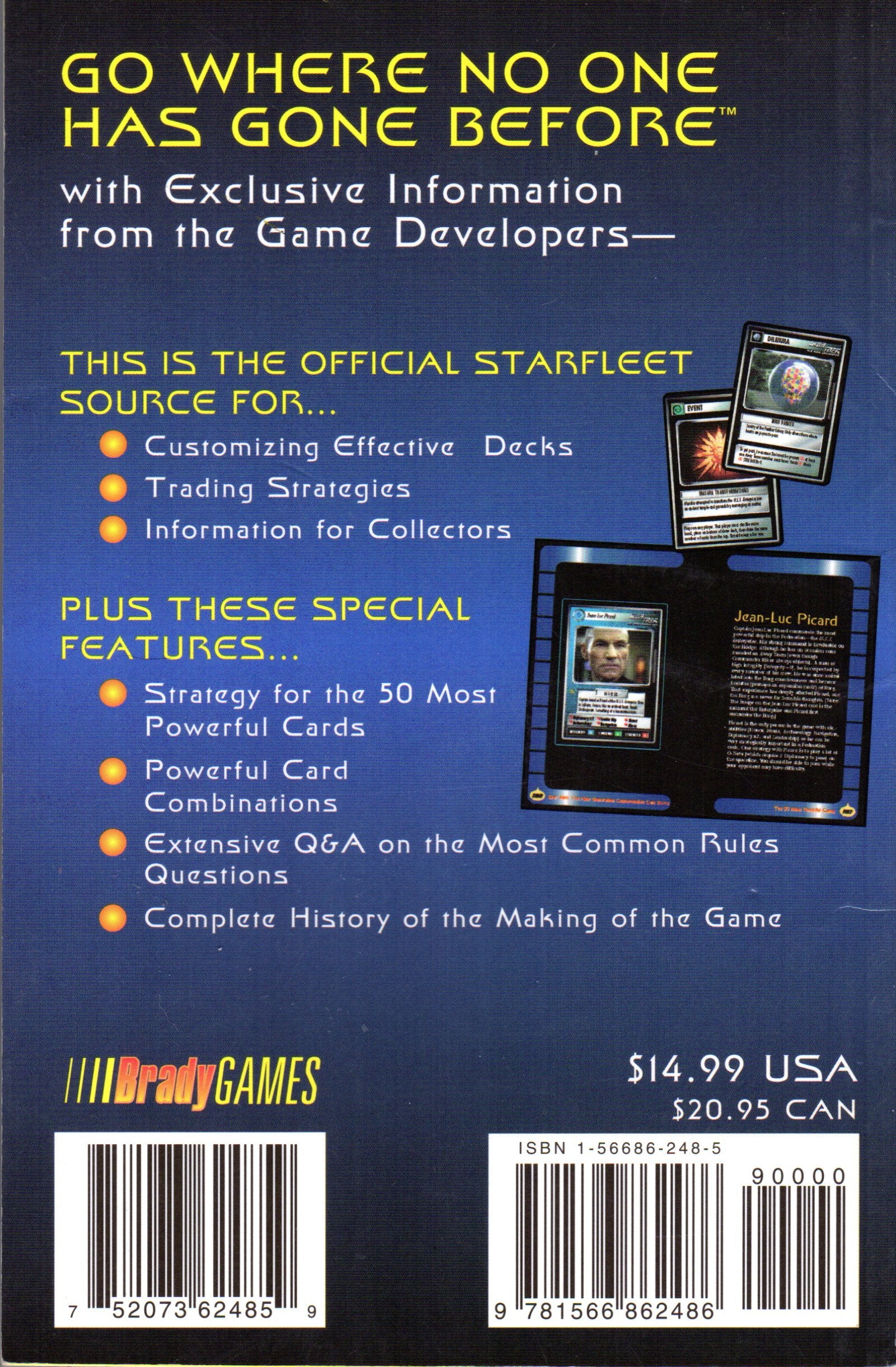 Official Pocket Player's Guide Star Trek The Next generation Customizable Card Game,Used