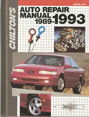 Chilton'S Auto Repair Manual, 19891993 (Chilton'S Auto Service Manual),New