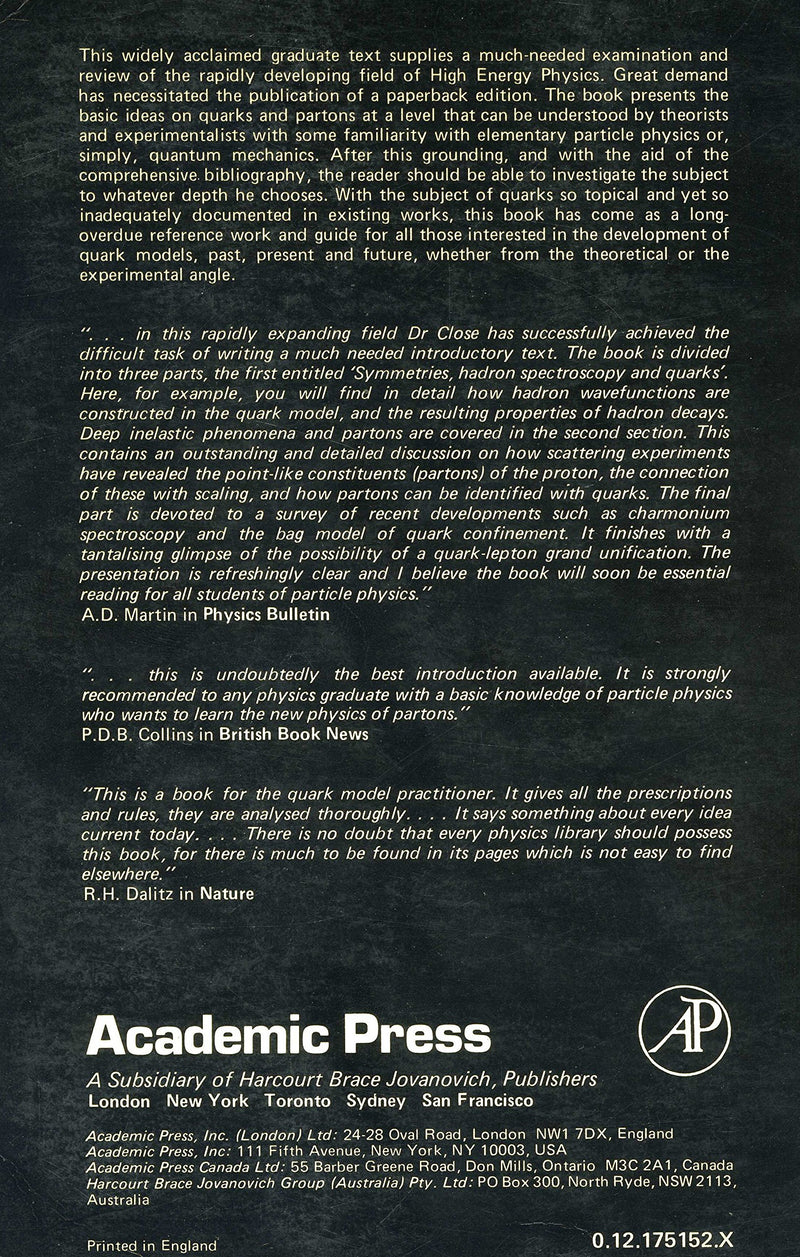 An Introduction to Quarks and Partons,Used